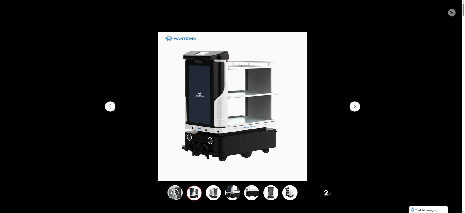 High Quality Intelligent Auto Control Restaurant Hotel Smart Reception Food Delivery Robot