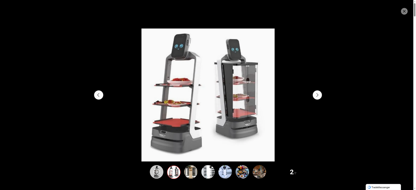 New Arrival Hotel Restaurant Food Delivery Robot Intelligent Robot Self-Service Robot