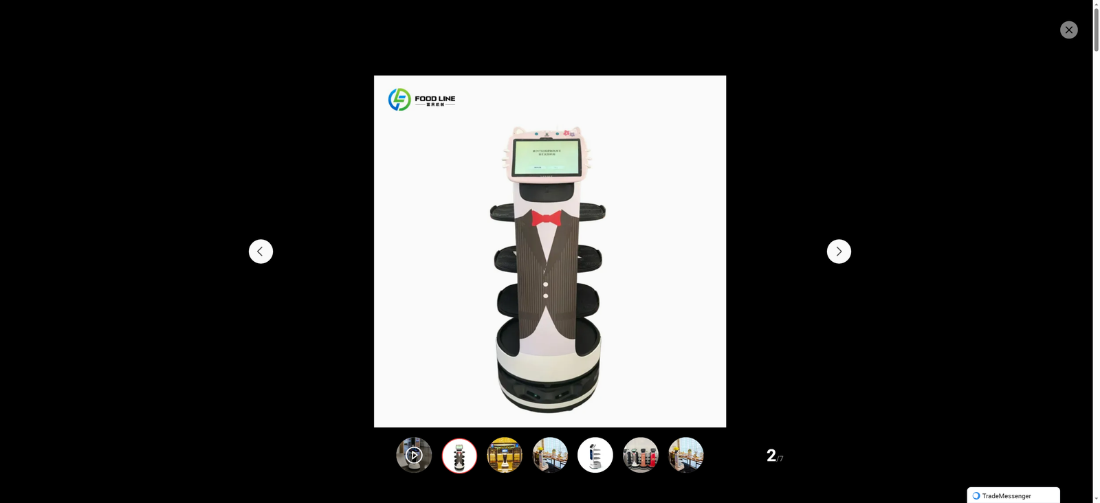 Commercial Delivery Robot Waiter Restaurant Hotel Intelligent Food Delivery Robots Smart Robots