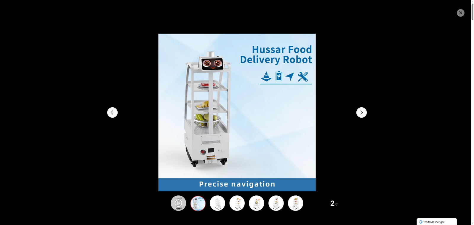 Smart Robot Intelligent Navigation Dish Delivery Bot Fully Automatic Food Distribution Robot for Hotel Dish Delivery Car Service