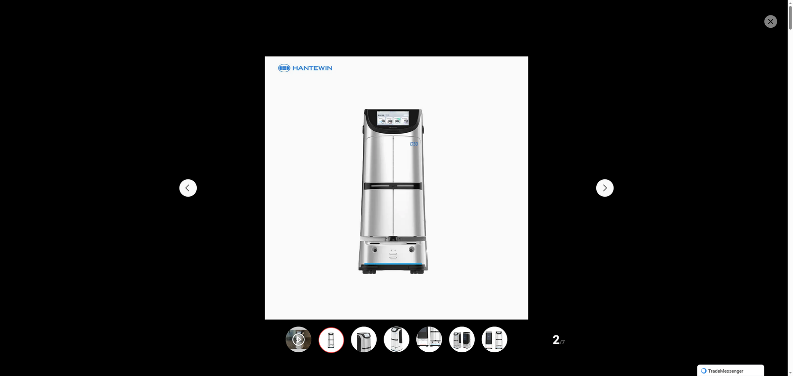 Hot Sell New Practical Food and Package Delivery Intelligent Service Robot for Hotel