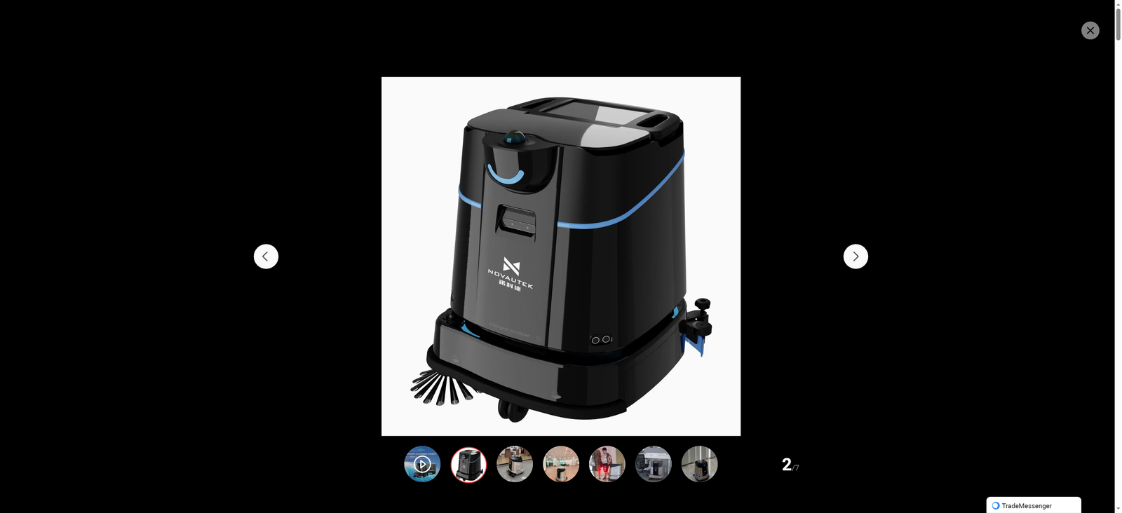 Ai Self-Drive Auto Clean Robot Electric Commercial Cleaning Sweeping   Mopping for Hotels   Offices with Smart APP