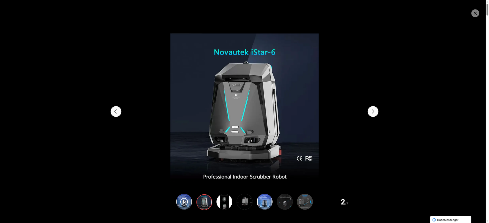 High Quality Automatic Floor Cleaning Robot Cleaning Mopping Robot for Hotel Shopping Mall