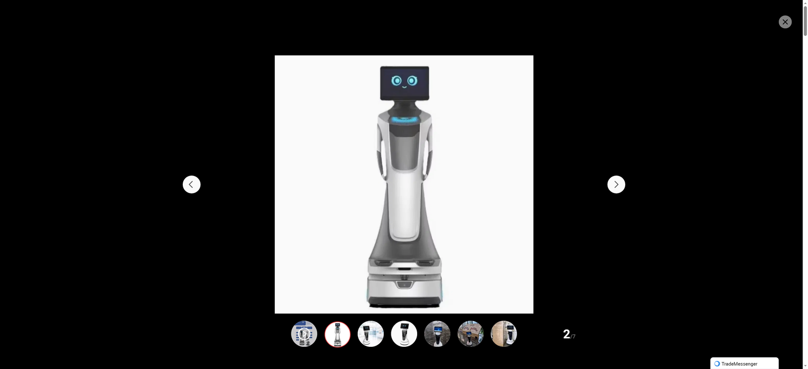 Efficient muka-Bxm2 Reception Welcome Robot with IP65 Protection Level
