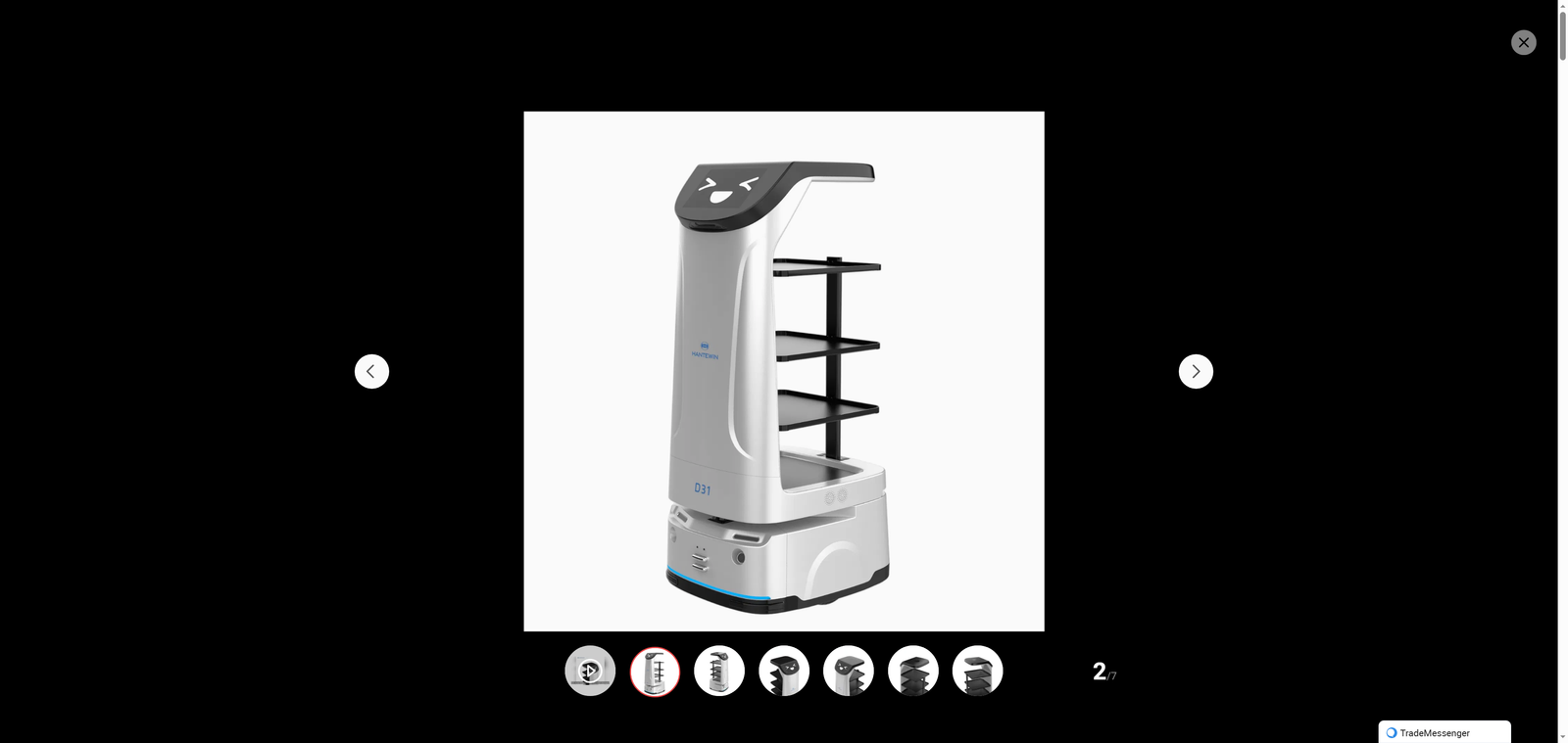 Intelligent Smart Food Delivery Robot for Events, Buffets, and Hotel Dining Rooms