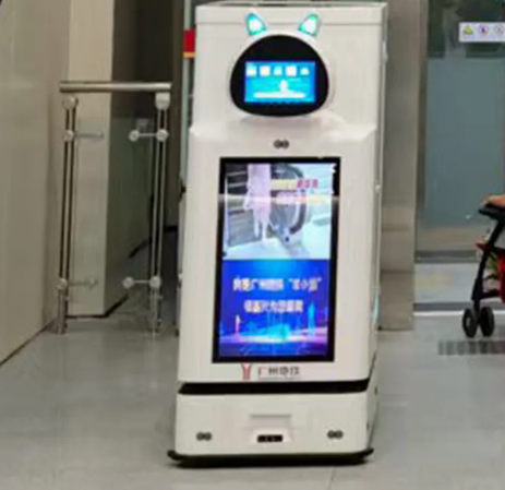 Hotel Room Service Elevator Integration Delivery Bot Tudi Robot