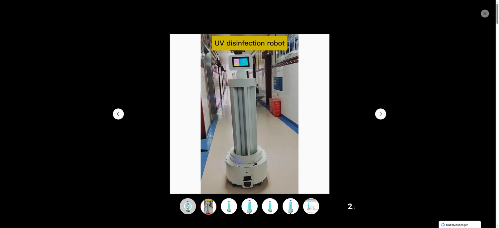 Ai Intelligent Autonomous Navigation Disinfection Robot: UV Sterilization, Fully Automatic High-Tech Sanitization