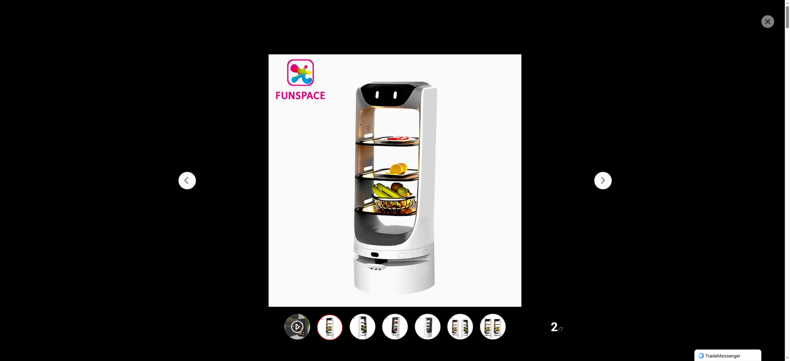 China Factory Delivery Robot Meals Waiter Robot Multi Functional for Hotel Coffee Shop Restaurant Use