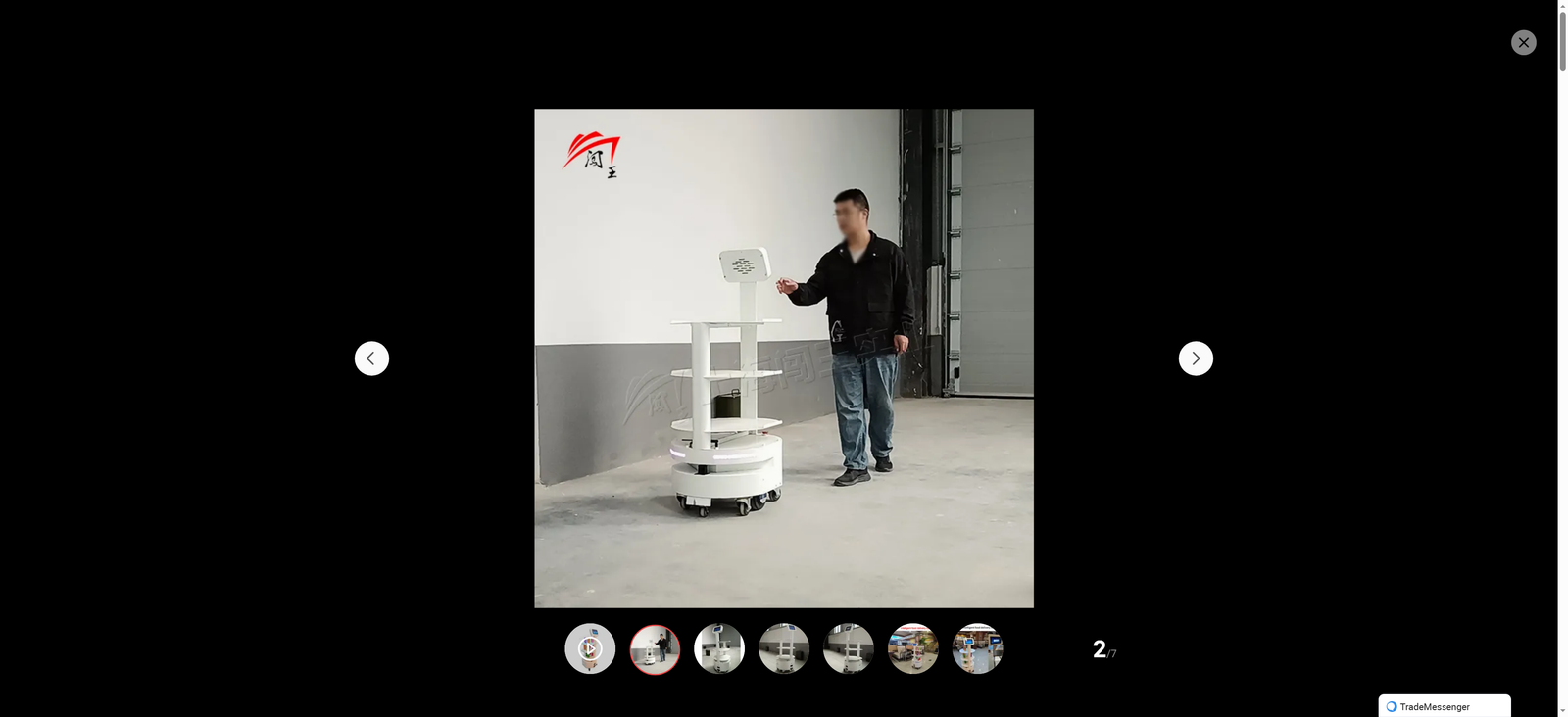 Anti-Collision System Quick Contactless Food Delivery Robot