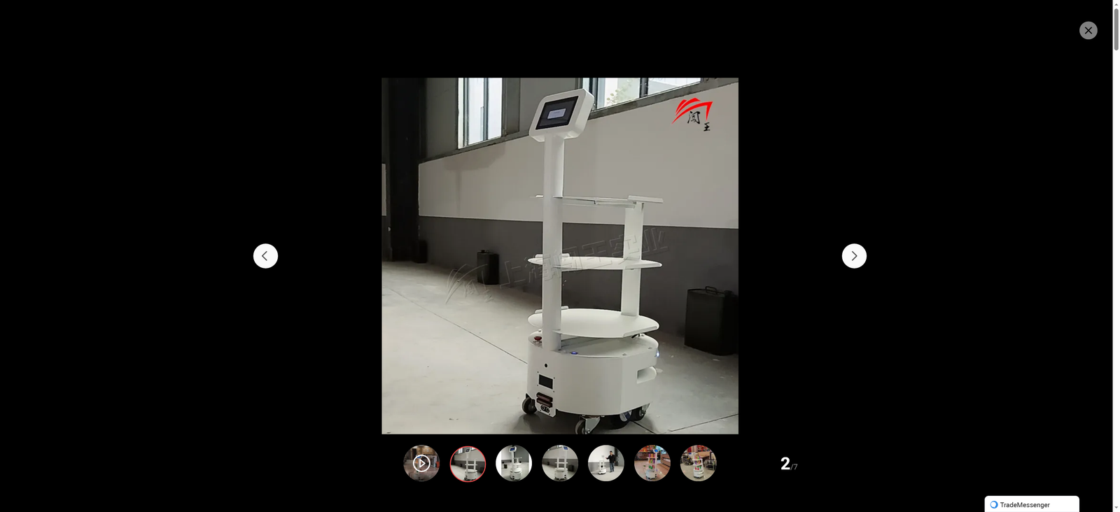 Ai Professional Supply Smart Delivery Robot Restaurant Robot Delivery Foo