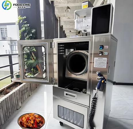 Commercial Vegetables Hotel Fast Food Restaurant Fried Rice Smart Robot Cooker Work