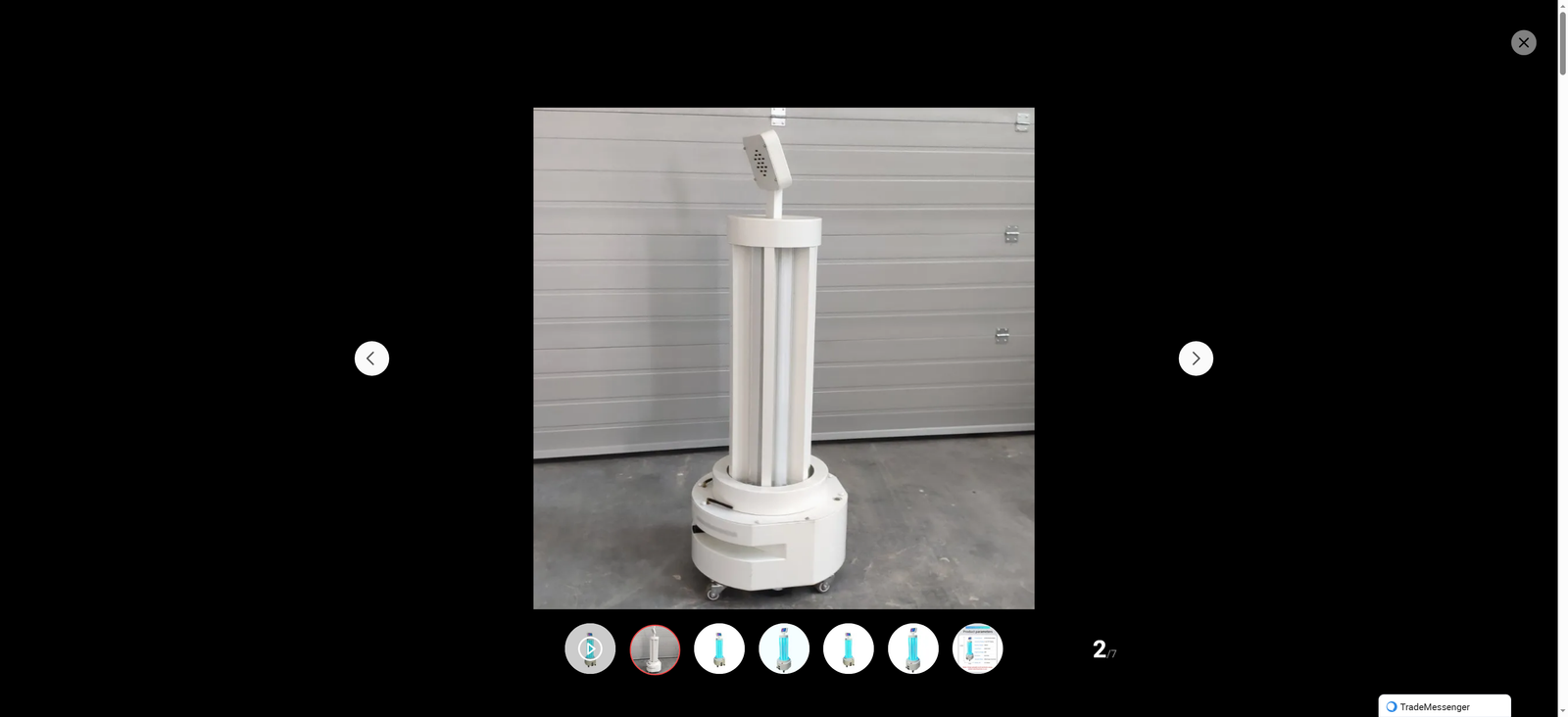 Specialized Disinfection Robot for Hospital Lobbies: UV Sterilization, Fully Intelligent Control, Surface   Air Disinfection