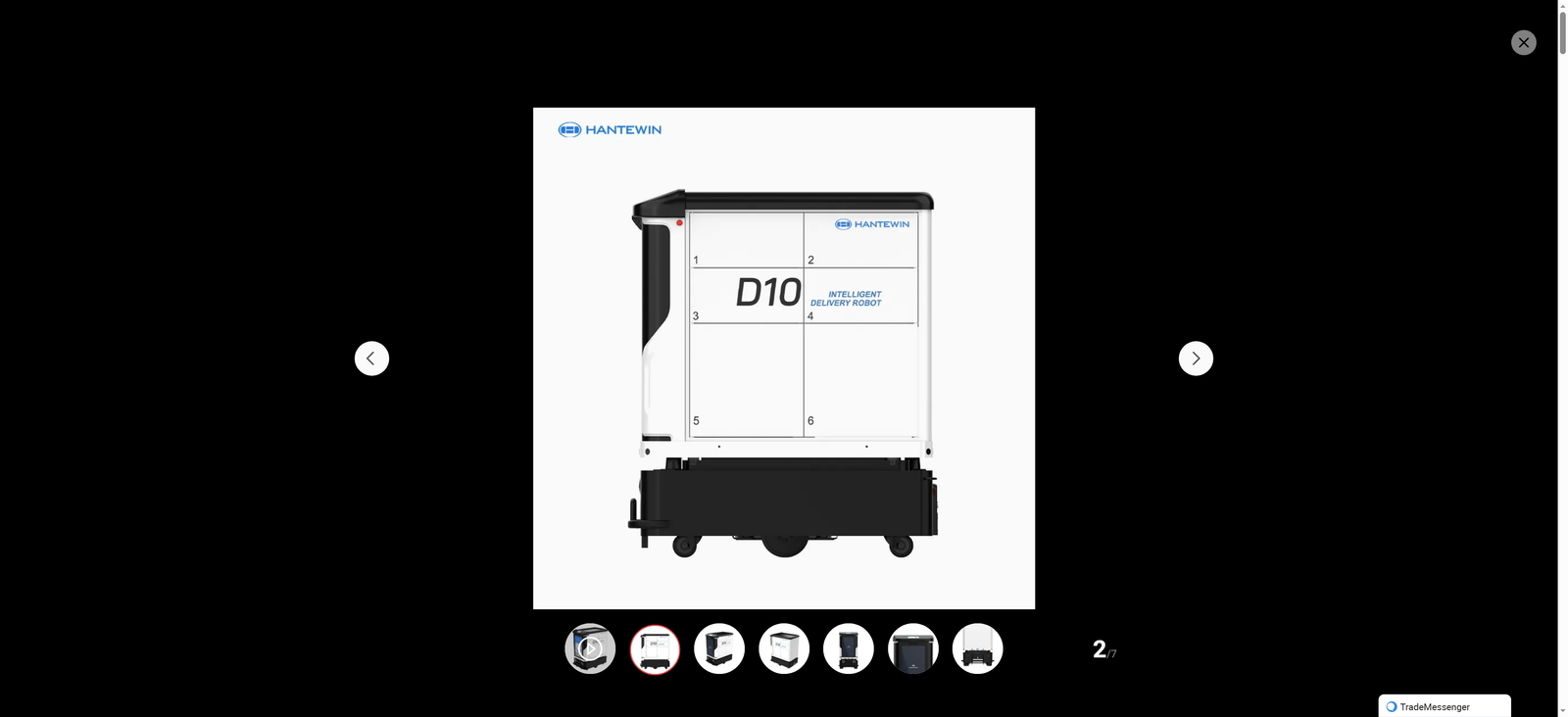 Contactless Remote Control Hotel Items Delivery Robot with Large Storage for Hospital Customizable Delivery Service Waiter Robot