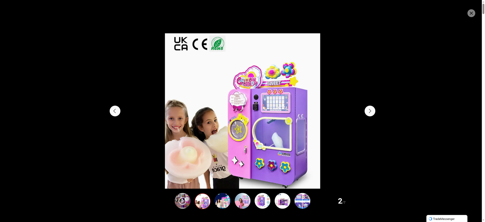 High Profit High Benefit Low Cost Fully Automatic Cotton Candy Vending Machine Business Robot with Credit Card Payment System