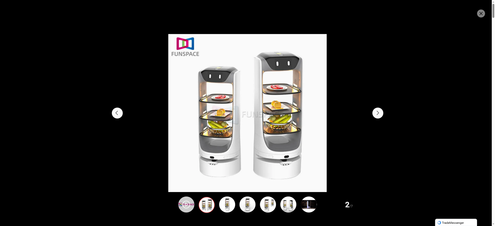 Hot Deals Hotel Restaurant Intelligent Robot Self-Service Robot Food Delivery Robot