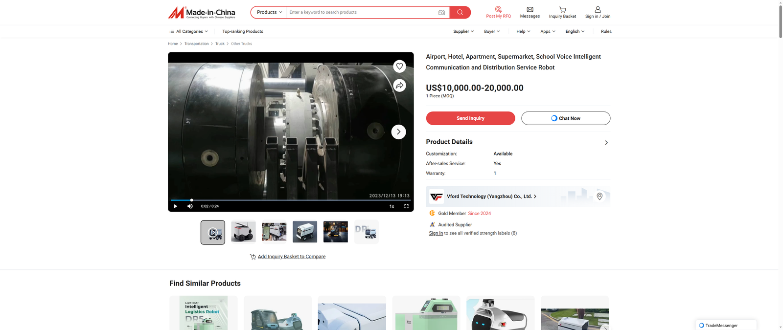Airport, Hotel, Apartment, Supermarket, School Voice Intelligent Communication and Distribution Service Robot
