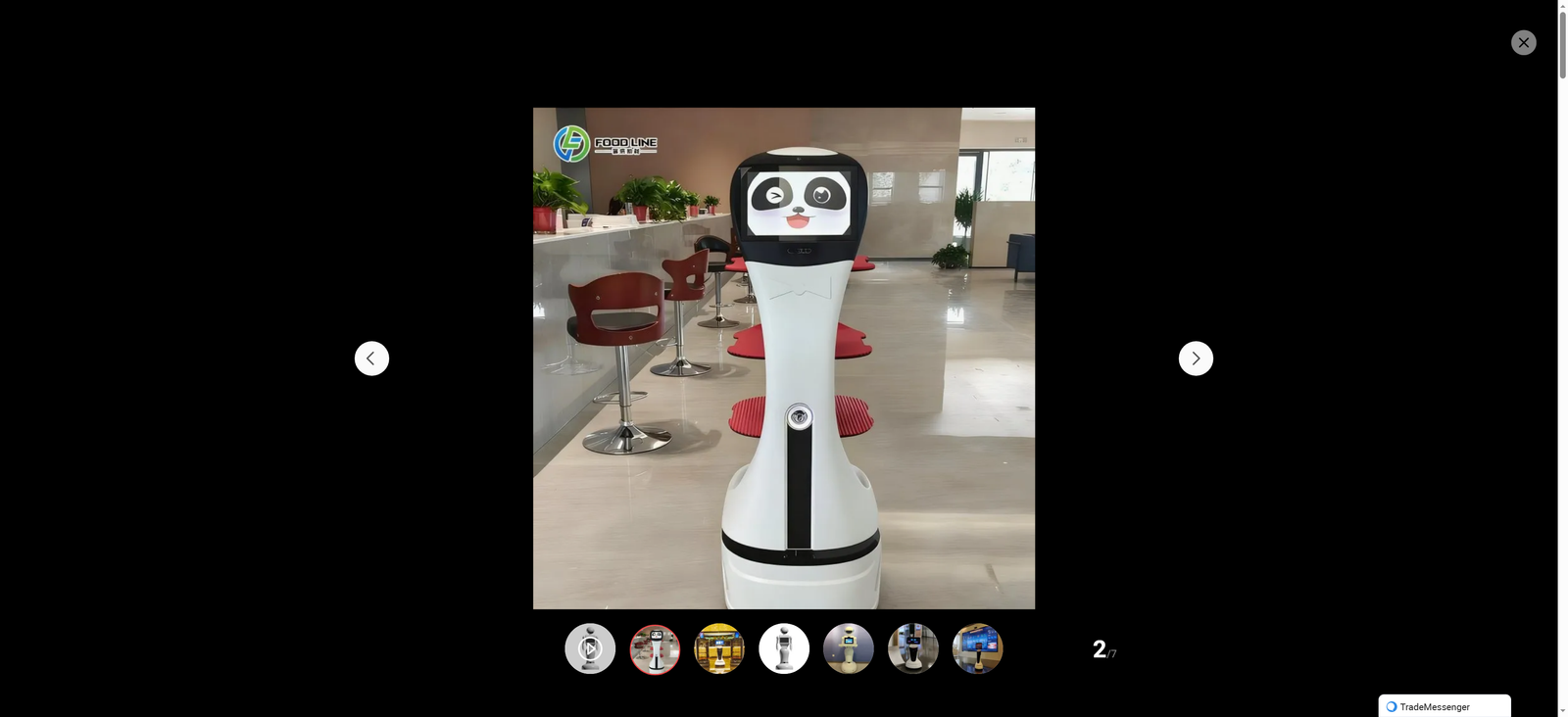 Stainless-Steel and Food-Grade and Sanitary Delivery Robot