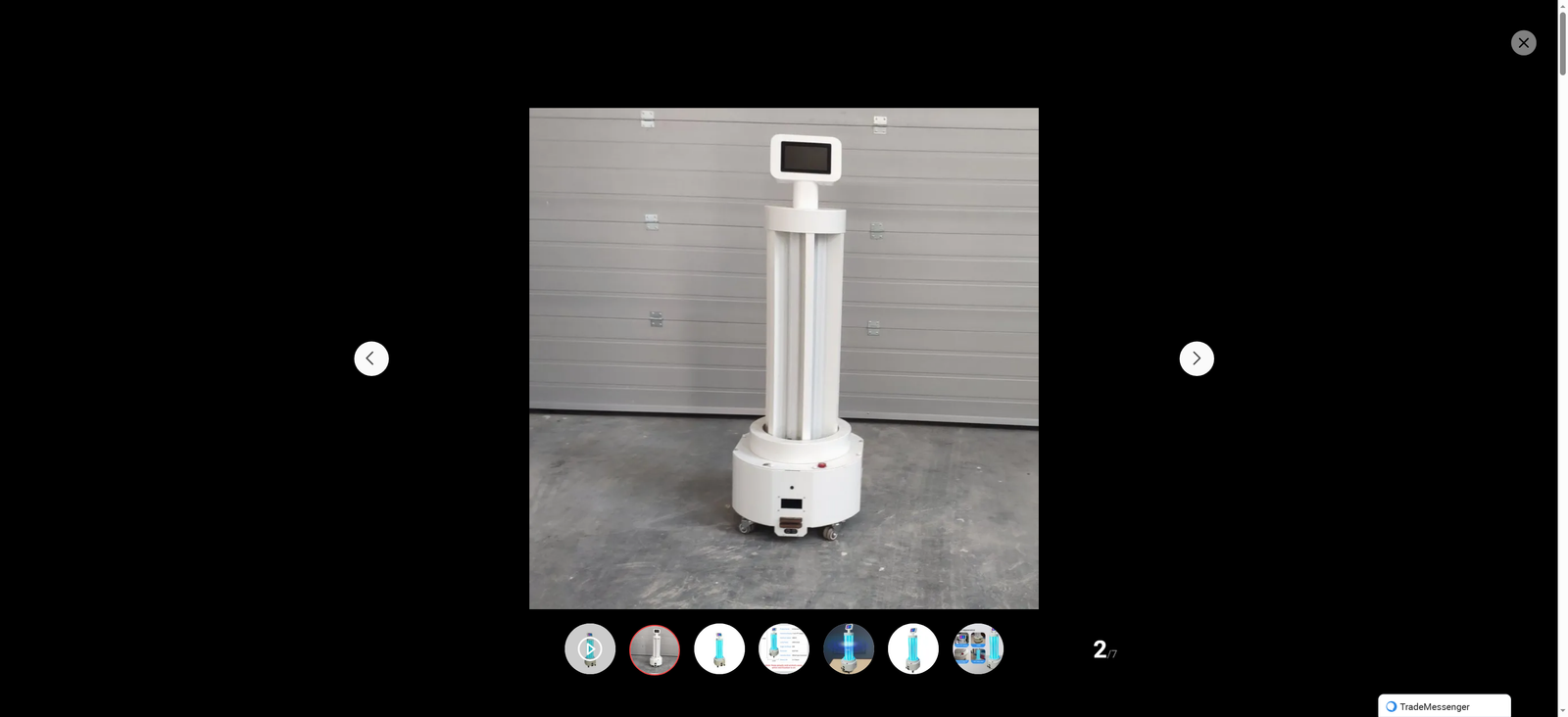 Factory-Direct Fully Automatic Disinfection Cart: UV Ultraviolet Trackless Robot, Specialized for Hospitals   Schools Disinfection