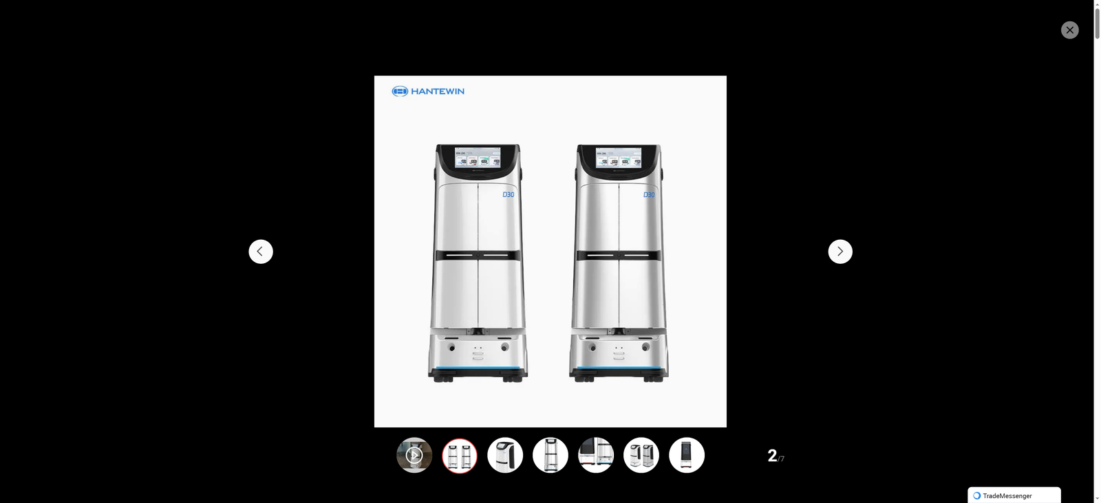 Intelligent Android Control System Service Robot ABS Material Hotel and Restaurant Used Food Delivery Robot
