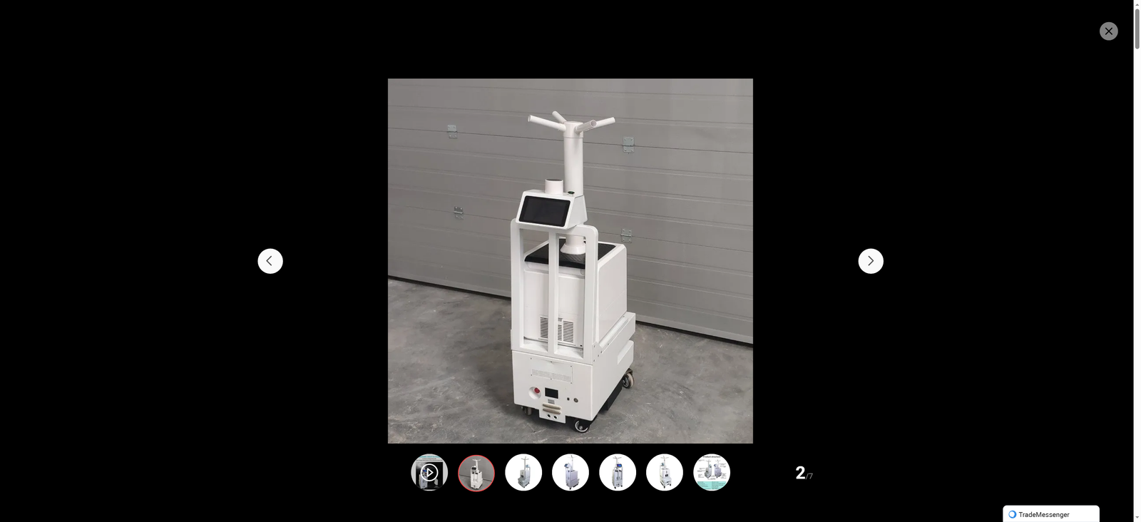 Atomizing Disinfection Robot Mobile Sterilization Machine Hydrogen Peroxide Compatible Intelligent Control