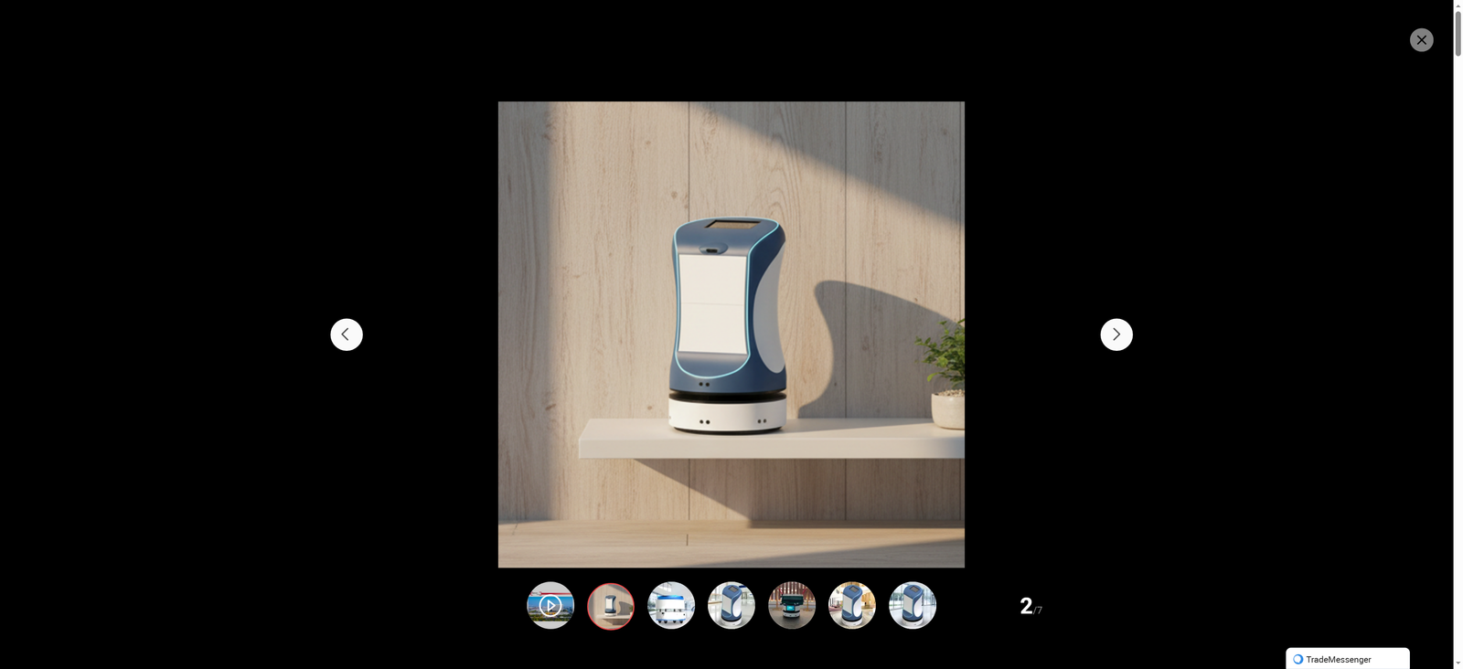 Versatile Food Service Robot for Efficient Restaurant Delivery Solutions