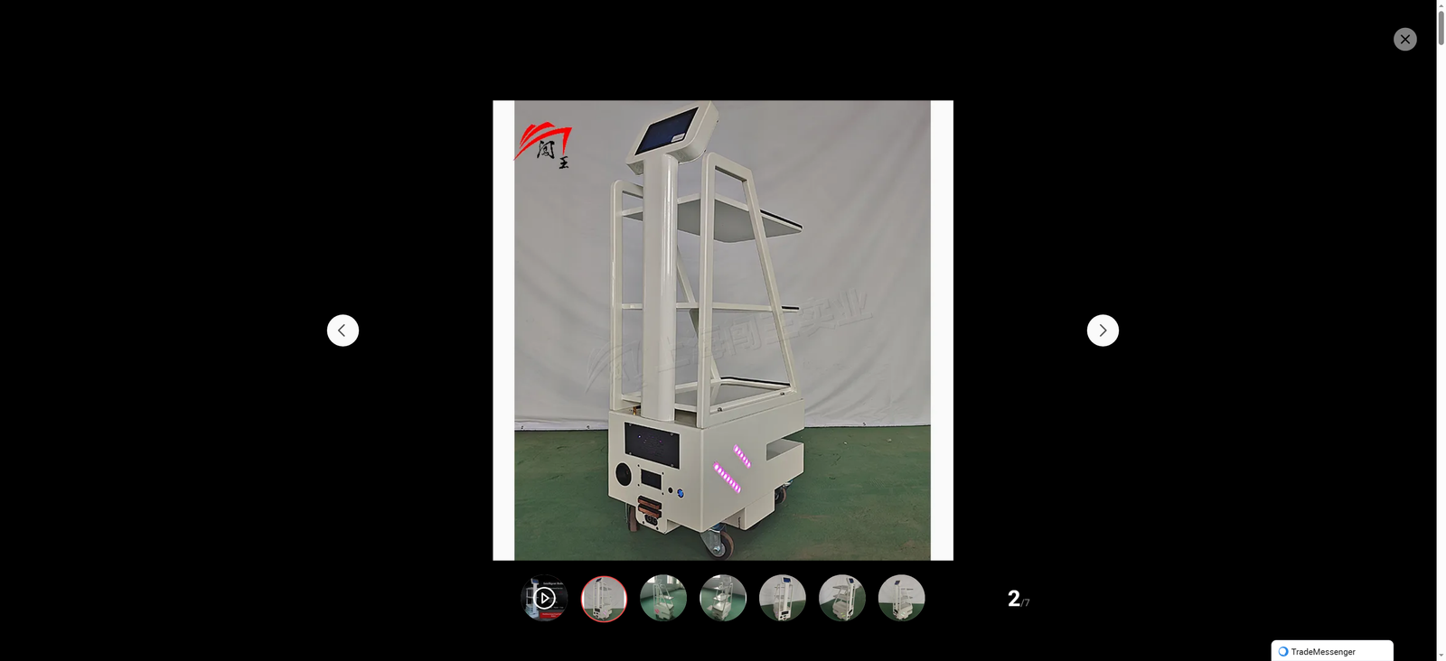 Smart Waiter Robot for Hospitality Industry - 3-Tray Automatic Food Delivery Robot with 10h Battery Life   Ai Voice Interaction