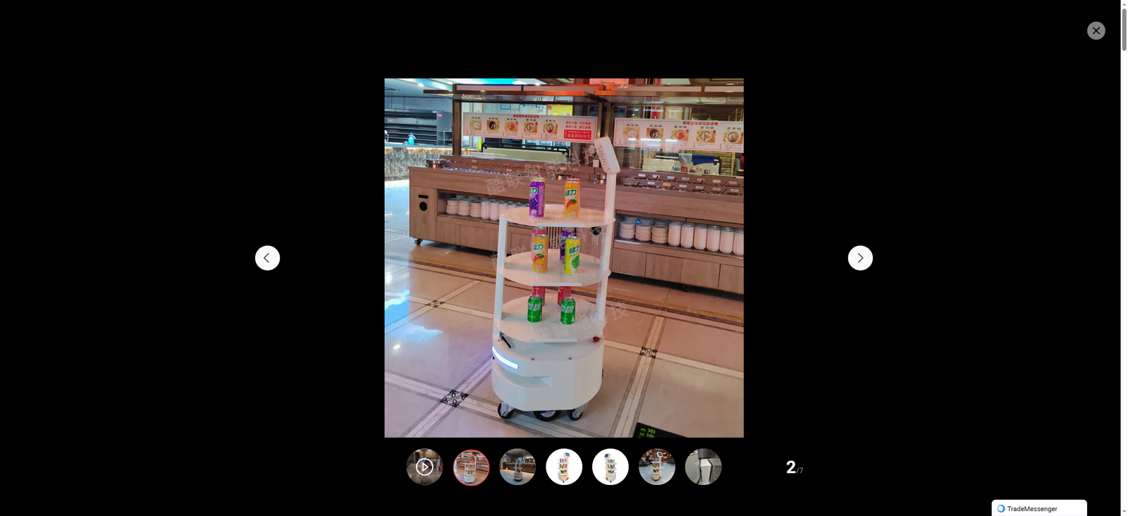 Professional Manufacturer Multifunction Robot Restaurant Robot Waiter Automated Food Delivery Robot Intelligent