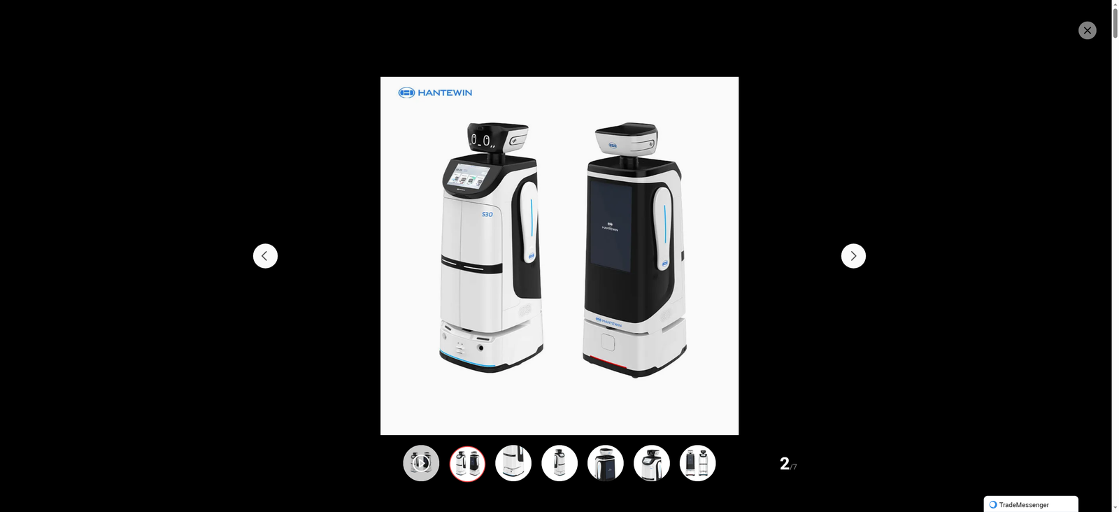 Smart Reception Robot with Ai Facial Recognition for Hotels